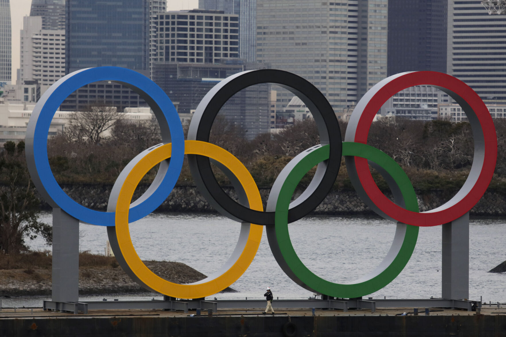 APTOPIX Olympics Tokyo 2020 Olympic Rings